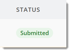 Example of a form status badge on the Assignments tab of the SmartForms V2 page